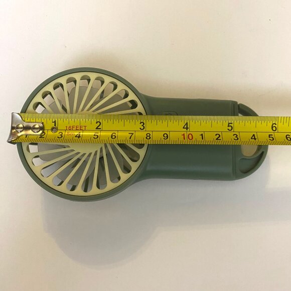 Summer Small Fan Portable Handheld or Hook Outdoor Fan USB Charging Green - Picture 7 of 9